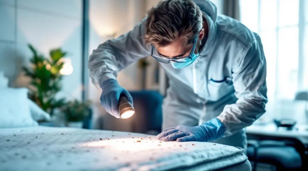ispezione professionale cimici dei letti su materasso a Milano